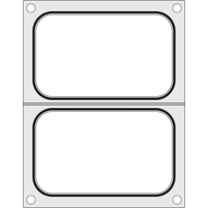 Matrika za tesnjenje za ročno tesnilo - 2 predelka 178 x 113 mm - Hendi