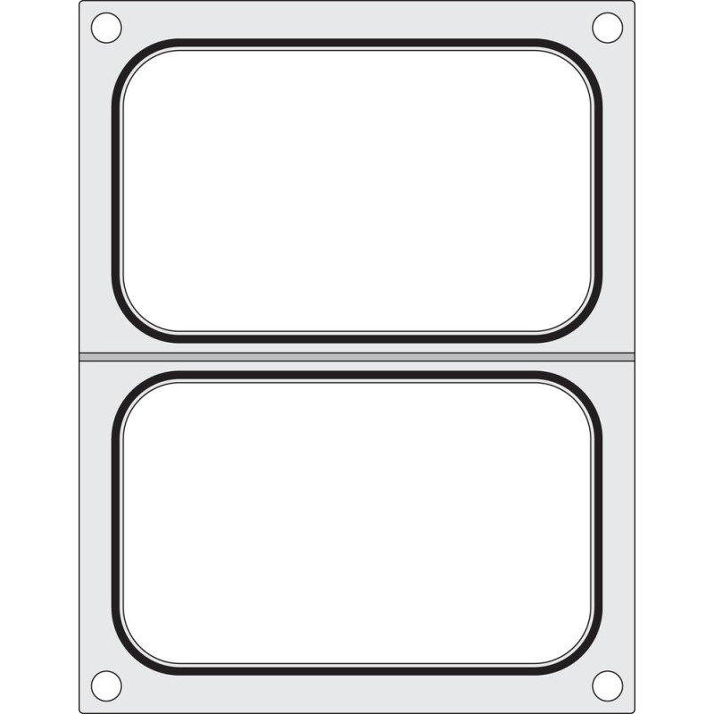 Matrika za tesnjenje za ročno tesnilo - 2 predelka 178 x 113 mm - Hendi Matrika za tesnjenje za ročno tesnilo - 2 predelka 178 x 113 mm - Hendi