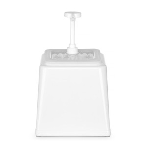 Distributer omake s črpalko - bel - 2,5 L - Hendi