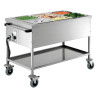 Voziček za Bain-Marie brez vode - 3 GN 1/1