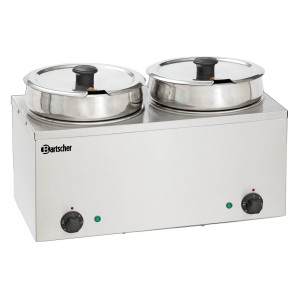 Bain-Marie s posodo za 2 x 6,5 litra za profesionalce v gostinstvu