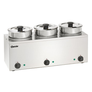 Bain-Marie za profesionalno omako 3 x 3,5 litra za gostinske strokovnjake