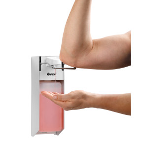 Dozirnik za milo iz aluminija za montažo na steno 1 liter