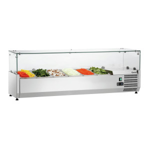 Saladette za postavitev - 6 x GN 1/4