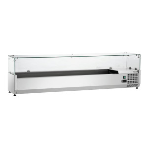Saladette za postavitev - 8 x GN 1/4