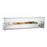 Saladette za postavitev - 8 x GN 1/4
