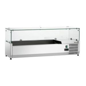 Saladette za postavitev - 3 x GN 1/3 + 1 x GN 1/2