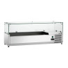Saladette za postavitev - 3 x GN 1/3 + 1 x GN 1/2