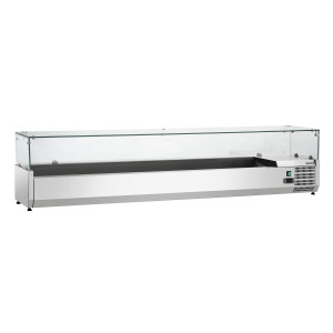 Saladette za postavitev - 9 x GN 1/3