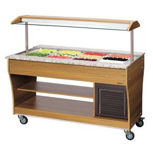 Hladilni bife / bar s solatami - 4 x GN 1/1