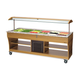 Hladilni bife / bar s solatami - 6 x GN 1/1