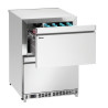 Hladilna miza 2 vrati 2 predala - Š 600 x G 600 mm - Bartscher