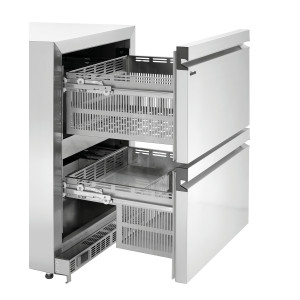 Hladilna miza 2 vrati 2 predala - Š 600 x G 600 mm - Bartscher