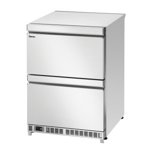 Hladilna miza 2 vrati 2 predala - Š 600 x G 600 mm - Bartscher