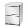 Hladilna miza 2 vrati 2 predala - Š 600 x G 600 mm - Bartscher