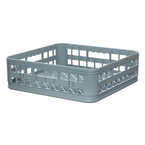 Plastična siva košara za pranje kozarcev Bartscher 400x400x135