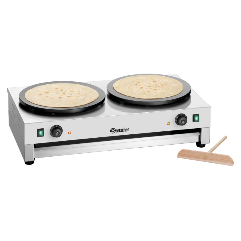Professional electric crepe maker Bartscher 2CP400 - Stainless steel - 6 kW Professional electric crepe maker Bartscher 2CP400 - Stainless steel - 6 kW