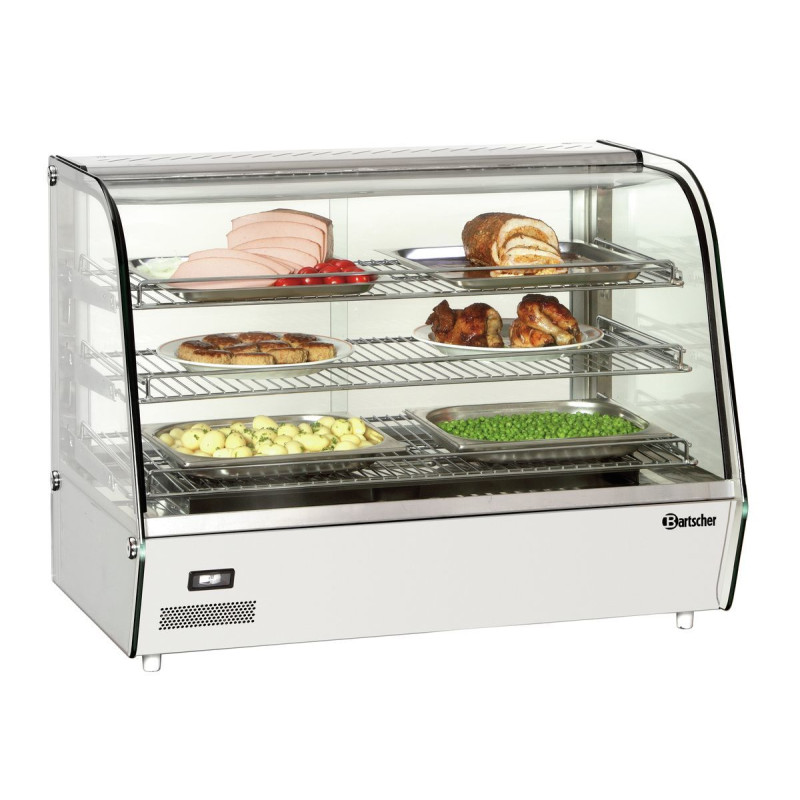 Bartscher DeliPlus II heated display case in stainless steel Bartscher DeliPlus II heated display case in stainless steel
