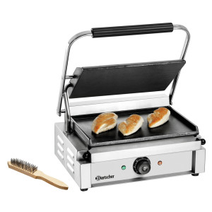 Grill kontakt Panini 1G Bartscher - Gladke plošče za okusne prigrizke