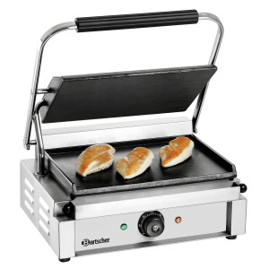 Grill kontakt Panini 1G Bartscher - Gladke plošče za okusne prigrizke