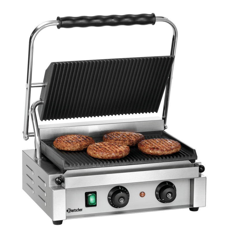 Grill kontakt Panini-T Bartscher: Visoko zmogljiv kontaktni žar za paninije in sendviče Grill kontakt Panini-T Bartscher: Visoko zmogljiv kontaktni žar za paninije in sendviče