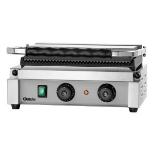 Grill kontakt Panini-T Bartscher: Visoko zmogljiv kontaktni žar za paninije in sendviče