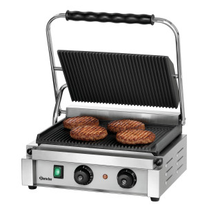 Grill kontakt Panini-T Bartscher: Visoko zmogljiv kontaktni žar za paninije in sendviče