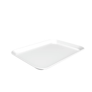 Eleganten servirni krožnik iz bele melamine - blagovna znamka Bartscher