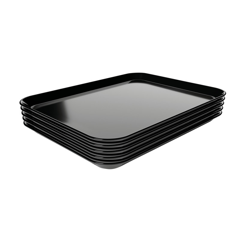 Črn predstavitveni krožnik iz melamina 210x280 mm Bartscher - Eleganca in profesionalnost v kuhinji