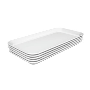 Predstavitvena plošča Bartscher 150x300 mm iz belega melamina - Komplet 5