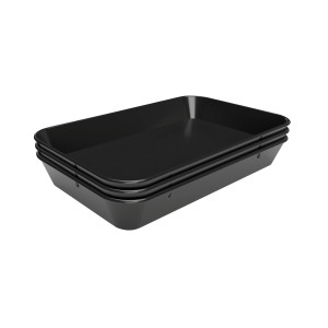 Predstavitveni krožnik 60S-280x420 iz črne melamine - Bartscher