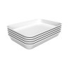 Predstavitveni krožnik iz bele melamine 250x350 mm - Bartscher