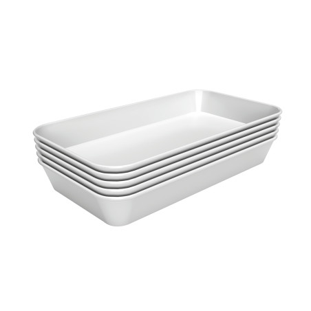 High-quality white melamine presentation dish - Bartscher High-quality white melamine presentation dish - Bartscher