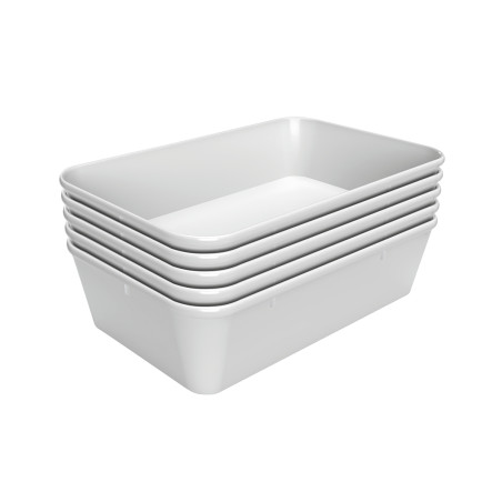 Predstavitvena plošča 80W-190x300 iz bele melaminske mase - Bartscher