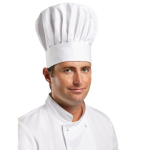 Toque De Chef Tallboy - Velikost L 61 cm - Bela kuharska oblačila - Fourniresto