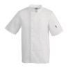 Kuhinjska obleka Vegas z mešanimi rokavi, bela - velikost M - Whites Chefs Clothing - Fourniresto