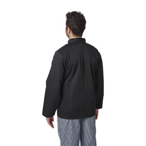 Vrhunska črna mešana kuharska jakna z dolgimi rokavi Vegas - velikost XXL - Whites Chefs Clothing