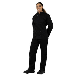 Vrhunska črna mešana kuharska jakna z dolgimi rokavi Vegas - velikost XXL - Whites Chefs Clothing