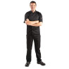 Črna mešana kuharska jakna z kratkimi rokavi Vegas - velikost M - Whites Chefs Clothing - Fourniresto