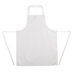 Predpasnik Bavette Bel 711 X 656 Mm - Bela kuharska oblačila - Fourniresto