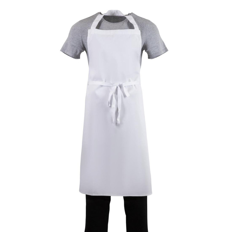 Predpasnik Bavette Bel - Velikost XL 915 x 1066 mm - Bela kuharska oblačila - Fourniresto Predpasnik Bavette Bel - Velikost XL 915 x 1066 mm - Bela kuharska oblačila - Fourniresto