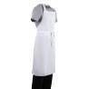 Predpasnik Bavette Bel - Velikost XL 915 x 1066 mm - Bela kuharska oblačila - Fourniresto