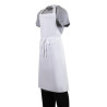 Predpasnik Bavette Bel - Velikost XL 915 x 1066 mm - Bela kuharska oblačila - Fourniresto