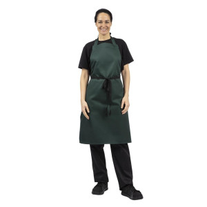 Pletenica Bavette Zelena Steklenica 710 X 970 Mm - Bela Kuharska Oblačila - Fourniresto