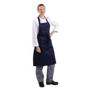 Predpasnik Bavette Modre barve 710 x 970 mm - Whites Chefs Clothing - Fourniresto