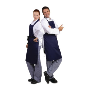 Predpasnik Bavette Modre barve 710 x 970 mm - Whites Chefs Clothing - Fourniresto