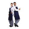 Predpasnik Bavette Modre barve 710 x 970 mm - Whites Chefs Clothing - Fourniresto