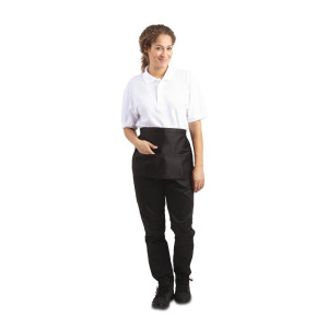 Predpasnik Limonadier Črn z žepi - Univerzalna velikost - Whites Chefs Clothing - Fourniresto
