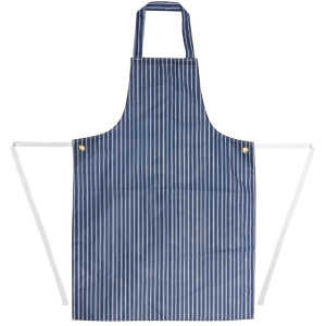 Predpasnik Bavette Odporen na madeže, črtast modro-beli 1016 x 711 mm - Oblačila za kuharje Whites - Fourniresto