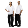 Hlače za kuharje, uniseks, črne barve, model Vegas - velikost L - Whites Chefs Clothing